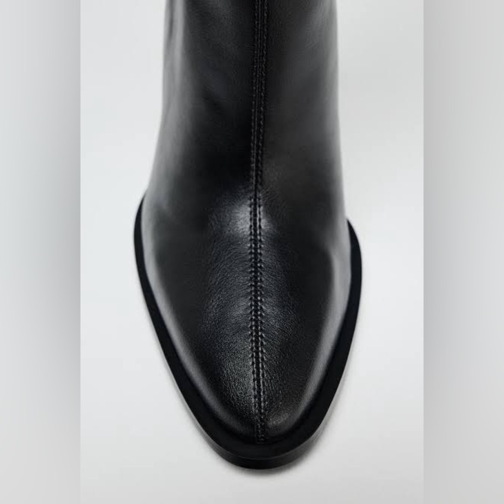 ZARA NWT! XL OVER‎ THE KNEE HEELED BOOTS - Picture 7 of 8
